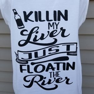 NEW Killing My Liver Tank Top, Size S